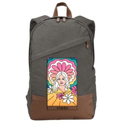 Virgo Zodiac Gift Cotton Canvas Backpack