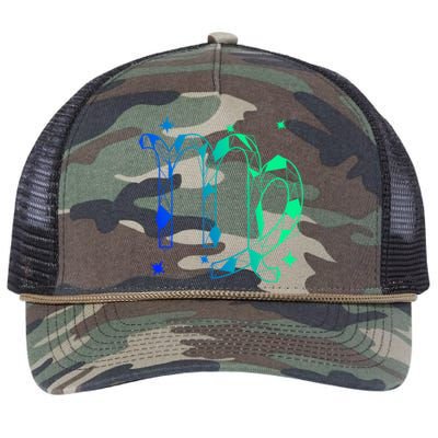 Virgo Zodiac Gift Retro Rope Trucker Hat Cap