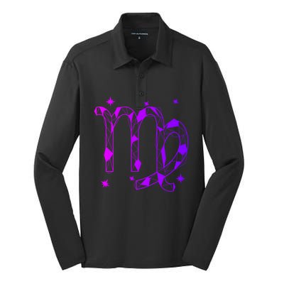 Virgo Zodiac Great Gift Silk Touch Performance Long Sleeve Polo