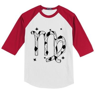 Virgo Zodiac Gift Kids Colorblock Raglan Jersey