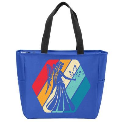 Virgo Zodiac Horoscope Astrology Retro Gift Zip Tote Bag