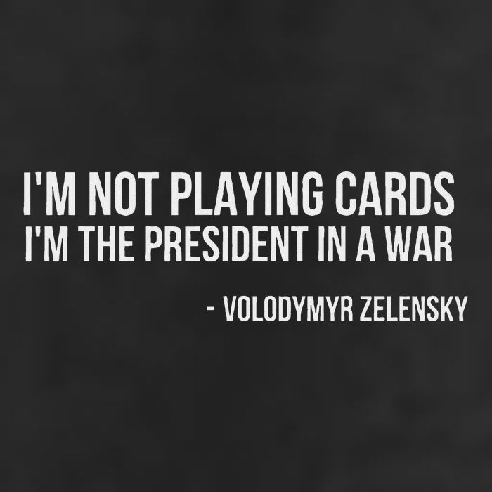 Volodymyr Zelensky IM Not Playing Cards Support Ukraine Adult Drive Performance Visor