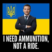 Volodymyr Zelensky I Need Ammunition Not A Ride Ukraine Stand With Ukraine Wool Snapback Cap