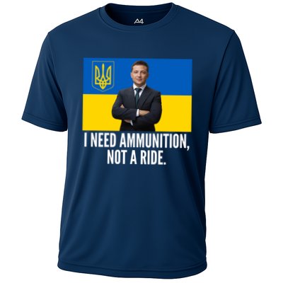 Volodymyr Zelensky I Need Ammunition Not A Ride Ukraine Stand With Ukraine Performance Shirt