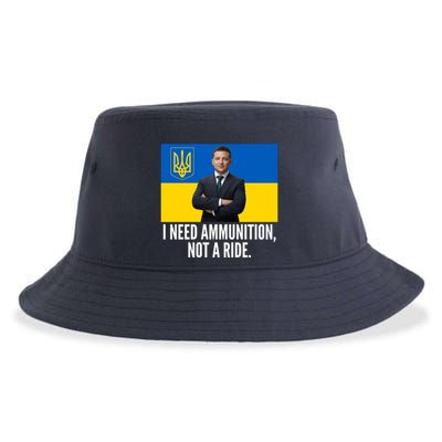 Volodymyr Zelensky I Need Ammunition Not A Ride Ukraine Stand With Ukraine Sustainable Bucket Hat
