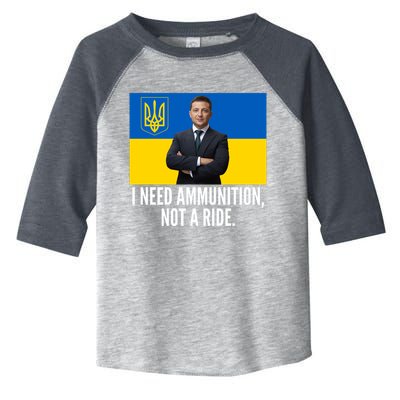 Volodymyr Zelensky I Need Ammunition Not A Ride Ukraine Stand With Ukraine Toddler Fine Jersey T-Shirt