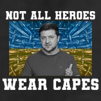 Volodymyr Zelenskyy Not All Heroes Wear Capes Ukraine Flag Adult Drive Performance Visor