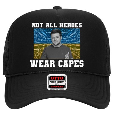 Volodymyr Zelenskyy Not All Heroes Wear Capes Ukraine Flag Trucker Hat