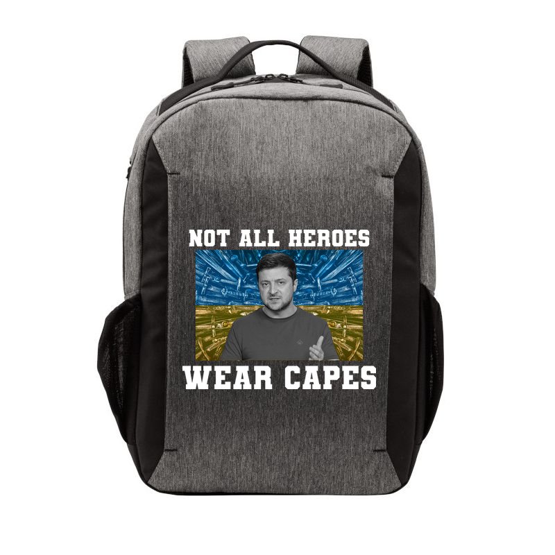 Volodymyr Zelenskyy Not All Heroes Wear Capes Ukraine Flag Vector Backpack