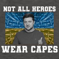 Volodymyr Zelenskyy Not All Heroes Wear Capes Ukraine Flag Vector Backpack