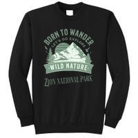 Vintage Zion National Park Born To Wander Sweatshirt