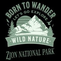 Vintage Zion National Park Born To Wander Bucket Hat