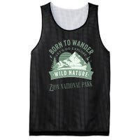 Vintage Zion National Park Born To Wander Mesh Reversible Basketball Jersey Tank