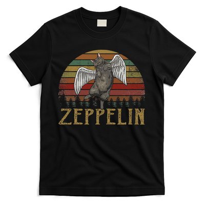 Vintage Zeppelin Name Distressed Music CatS Lover Animals T-Shirt