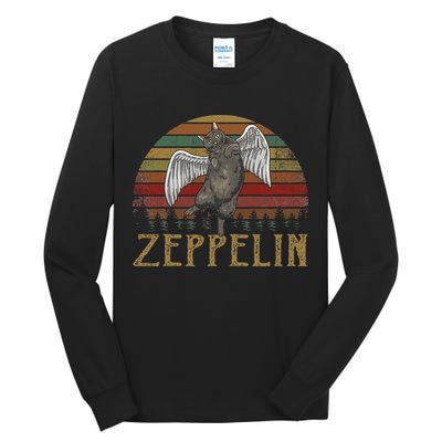 Vintage Zeppelin Name Distressed Music CatS Lover Animals Tall Long Sleeve T-Shirt