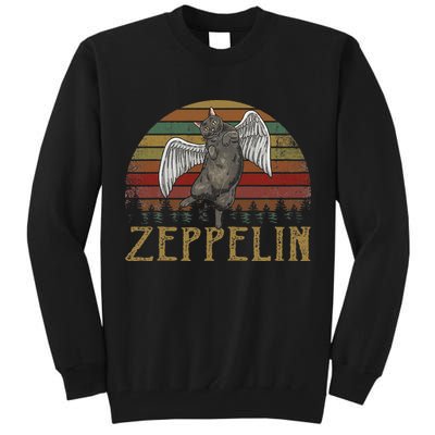 Vintage Zeppelin Name Distressed Music CatS Lover Animals Tall Sweatshirt