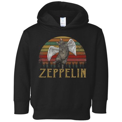 Vintage Zeppelin Name Distressed Music CatS Lover Animals Toddler Hoodie