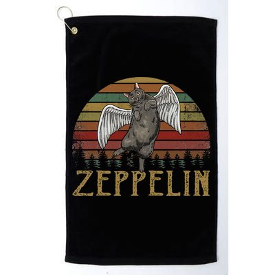 Vintage Zeppelin Name Distressed Music CatS Lover Animals Golf Towel