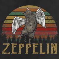 Vintage Zeppelin Name Distressed Music CatS Lover Animals Golf Towel