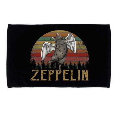 Vintage Zeppelin Name Distressed Music CatS Lover Animals Microfiber Hand Towel