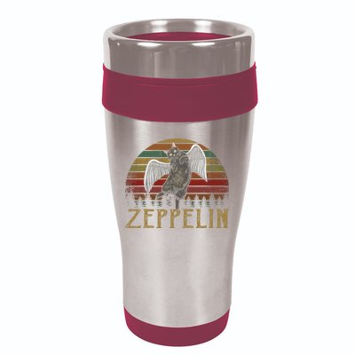 Vintage Zeppelin Name Distressed Music CatS Lover Animals 16oz Travel Tumbler