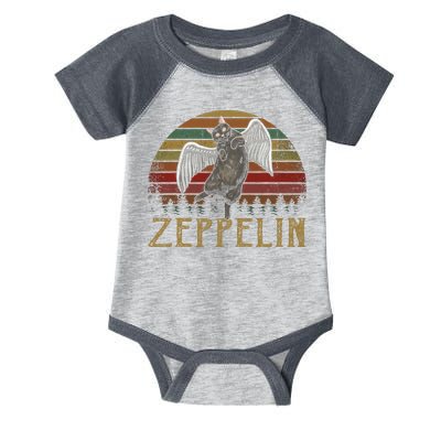 Vintage Zeppelin Name Distressed Music CatS Lover Animals Infant Baby Jersey Bodysuit