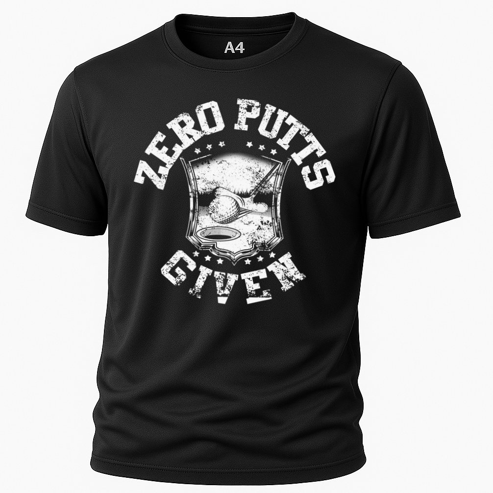 Vintage Zero Putts Given Golf Funny Golf Player Golfing Cooling Performance Crew T-Shirt