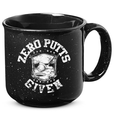 Vintage Zero Putts Given Golf Funny Golf Player Golfing 15oz Campfire Ceramic Mug