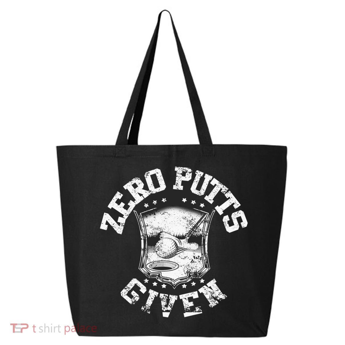 Vintage Zero Putts Given Golf Funny Golf Player Golfing 25L Jumbo Tote