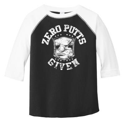 Vintage Zero Putts Given Golf Funny Golf Player Golfing Toddler Fine Jersey T-Shirt