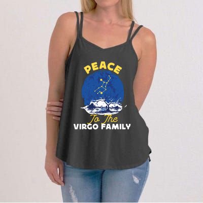 Virgo Zodiac: Peace To The Virgo Family Gift Women's Strappy Tank