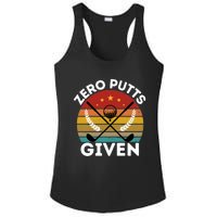 Vintage Zero Putts Given Golf Funny Golf Player Golfing Premium Ladies PosiCharge Competitor Racerback Tank