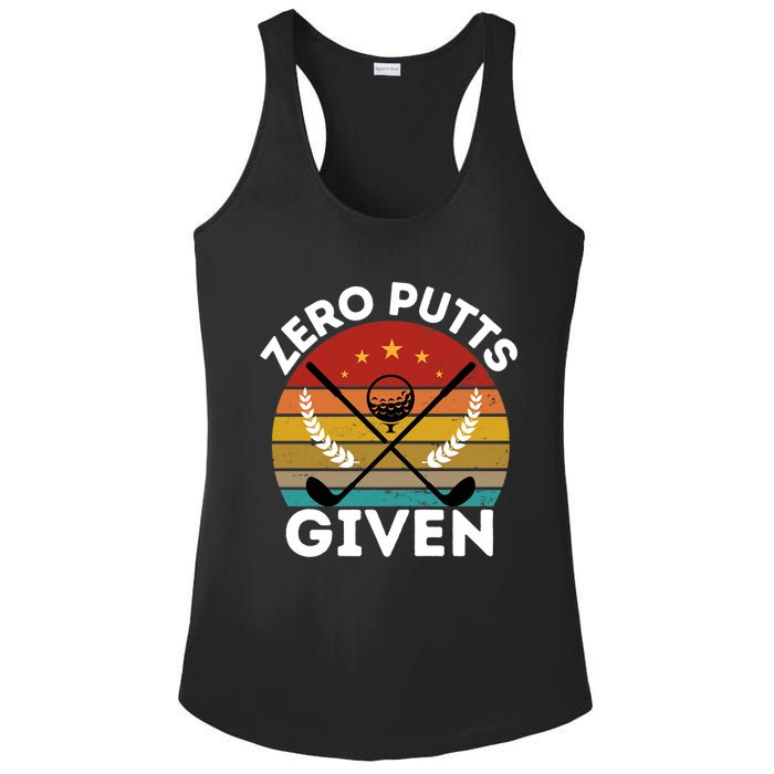 Vintage Zero Putts Given Golf Funny Golf Player Golfing Premium Ladies PosiCharge Competitor Racerback Tank