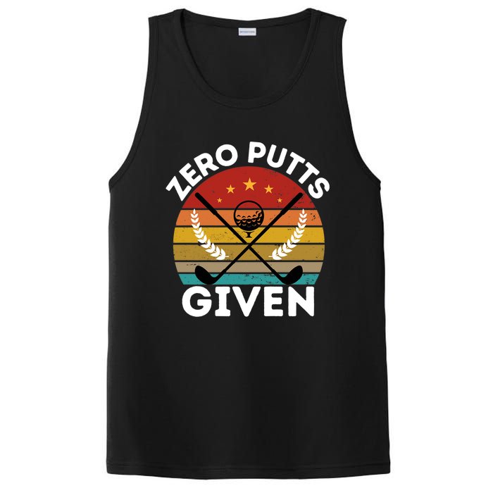 Vintage Zero Putts Given Golf Funny Golf Player Golfing Premium PosiCharge Competitor Tank