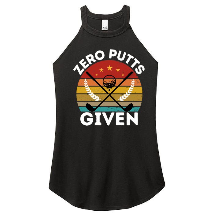 Vintage Zero Putts Given Golf Funny Golf Player Golfing Premium Women's Perfect Tri Rocker Tank