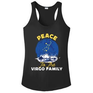 Virgo Zodiac: Peace To The Virgo Family Gift Ladies PosiCharge Competitor Racerback Tank