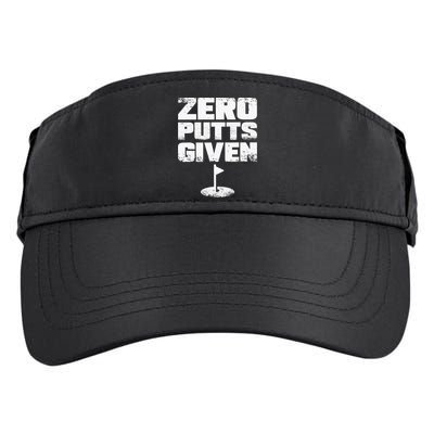 Vintage Zero Putts Given Golf Funny Golf Player Golfing Adult Drive Performance Visor