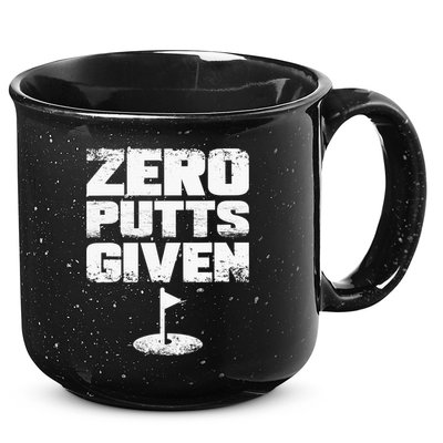 Vintage Zero Putts Given Golf Funny Golf Player Golfing 15oz Campfire Ceramic Mug