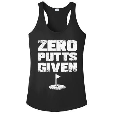 Vintage Zero Putts Given Golf Funny Golf Player Golfing Ladies PosiCharge Competitor Racerback Tank