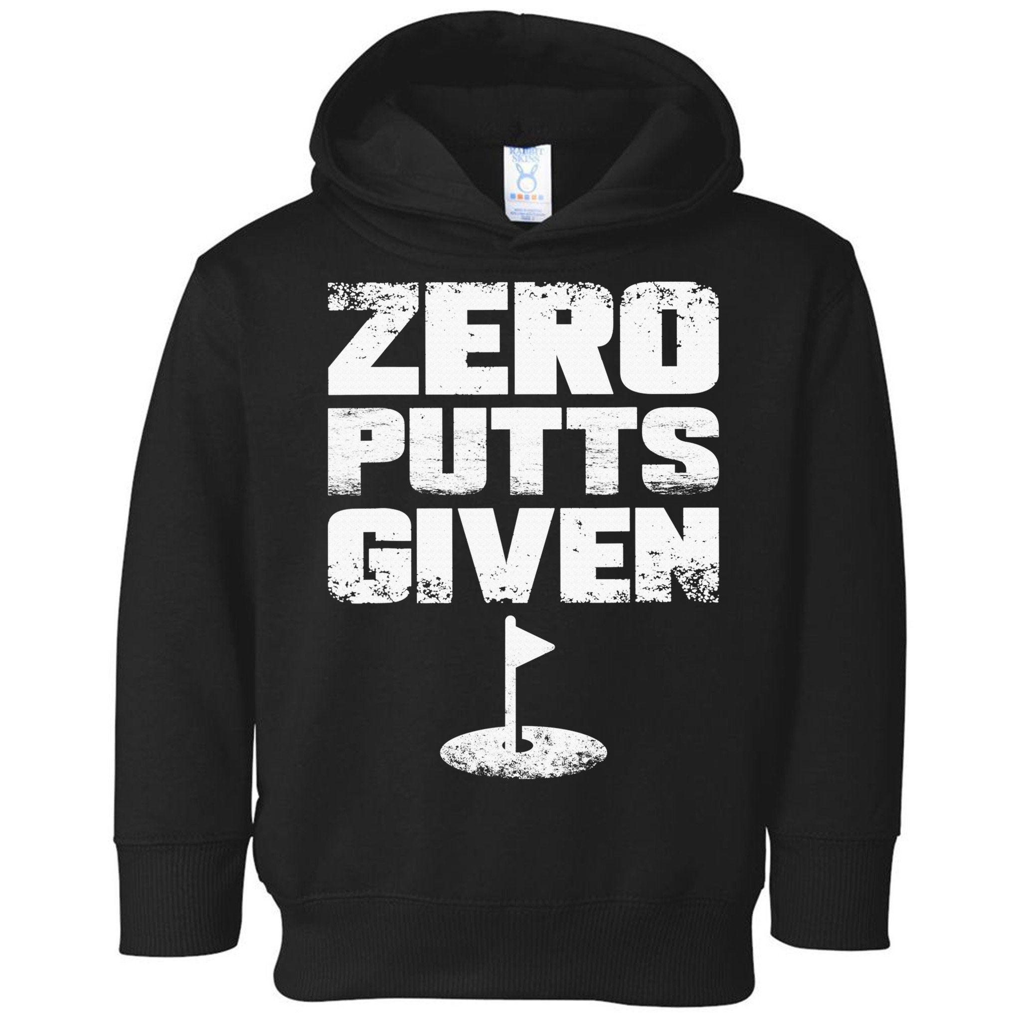 Vintage Zero Putts Given Golf Funny Golf Player Golfing Toddler Hoodie
