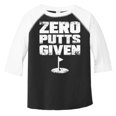 Vintage Zero Putts Given Golf Funny Golf Player Golfing Toddler Fine Jersey T-Shirt