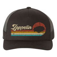 Vintage Zeppelin Retro Sunset Funny Dirigible Airship Yupoong Adult 5-Panel Trucker Hat