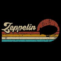 Vintage Zeppelin Retro Sunset Funny Dirigible Airship Apron