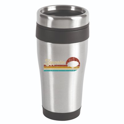 Vintage Zeppelin Retro Sunset Funny Dirigible Airship 16oz Travel Tumbler