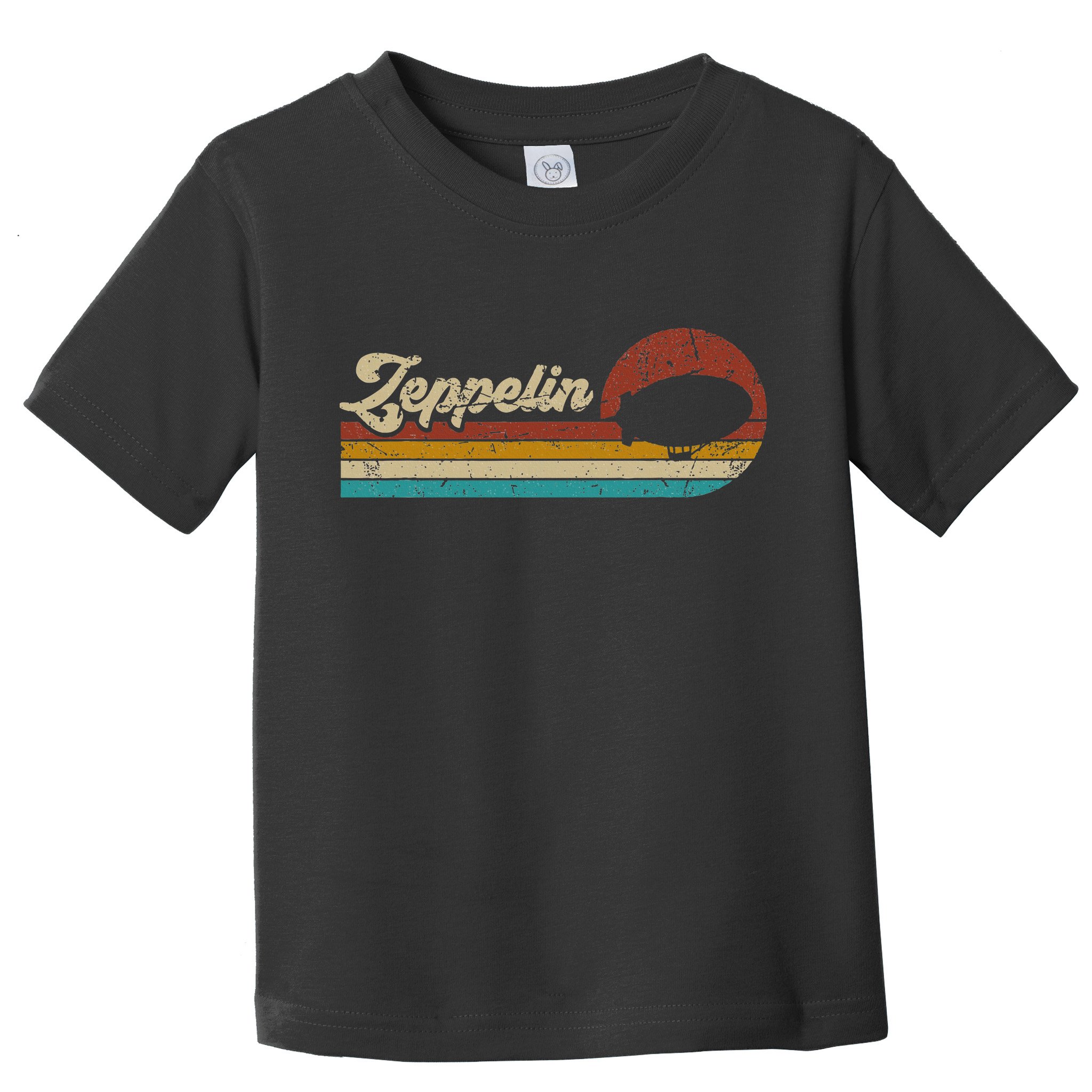 Vintage Zeppelin Retro Sunset Funny Dirigible Airship Toddler T-Shirt