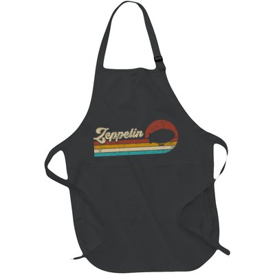 Vintage Zeppelin Retro Sunset Funny Dirigible Airship Apron