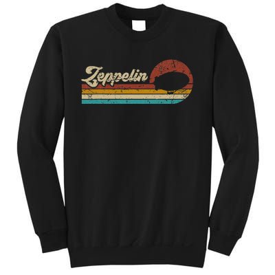 Vintage Zeppelin Retro Sunset Funny Dirigible Airship Sweatshirt