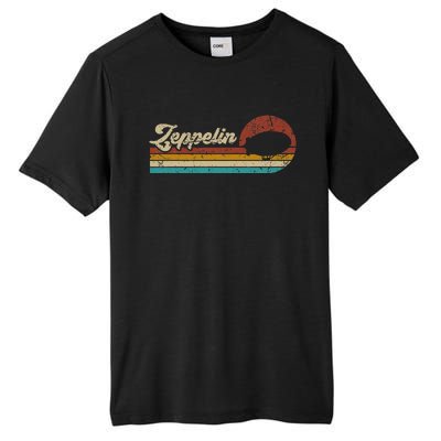 Vintage Zeppelin Retro Sunset Funny Dirigible Airship Tall Fusion ChromaSoft Performance T-Shirt