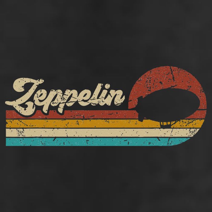 Vintage Zeppelin Retro Sunset Funny Dirigible Airship Hat