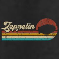 Vintage Zeppelin Retro Sunset Funny Dirigible Airship Golf Towel